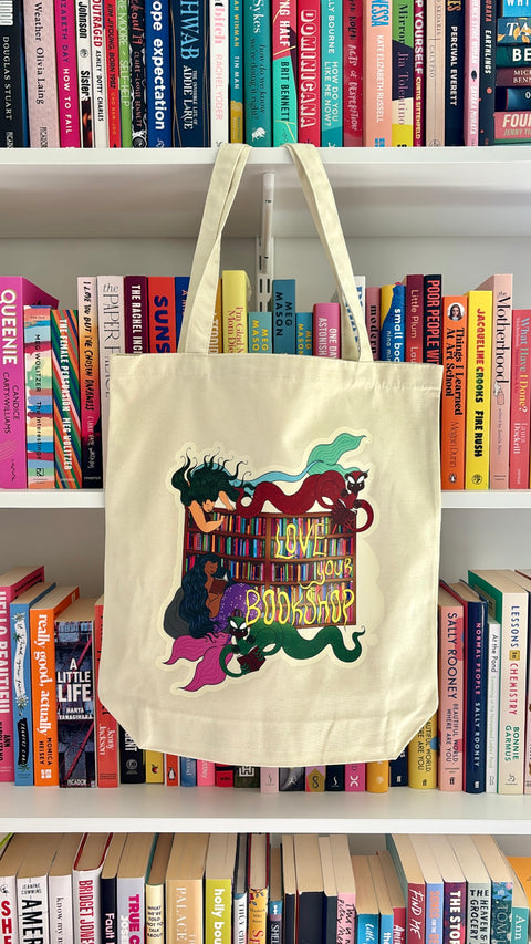 Maori Mermaid x Booksellers Aotearoa tote bag