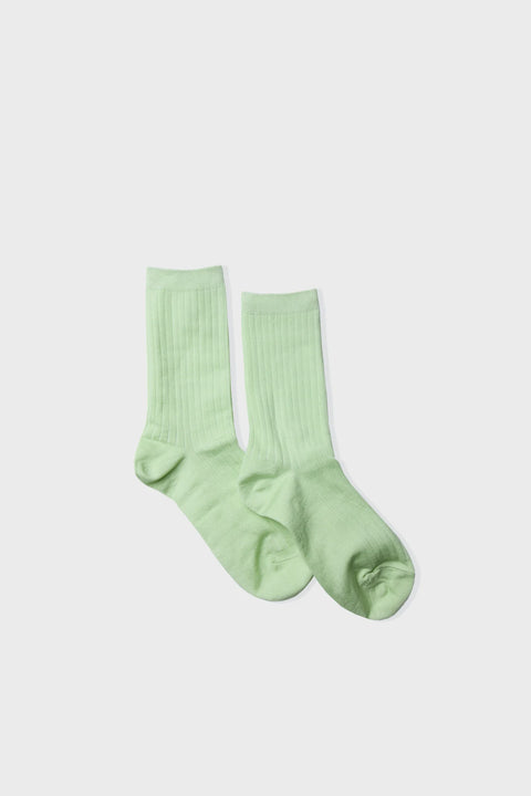 Cotton Half Crew - Lime Cream